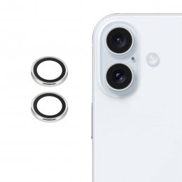 Kameraskydd i härdat glas för iPhone 17 - Silver