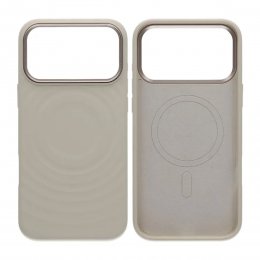 Mobilskal Silikon med Magsafe för iPhone 17 Pro Max - Beige
