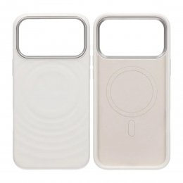 Mobilskal Silikon med Magsafe för iPhone 17 Pro Max - Vit