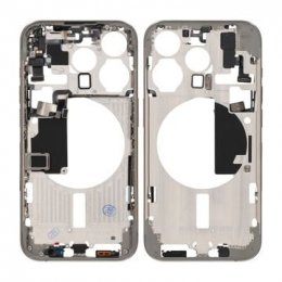 iPhone 15 Pro Mittenram med smådelar OEM - Naturlig Titan
