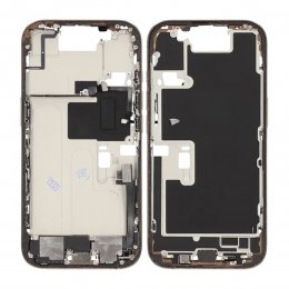 Mittenram med smådelar för iPhone 16 Pro - Sandfärgad Titan OEM
