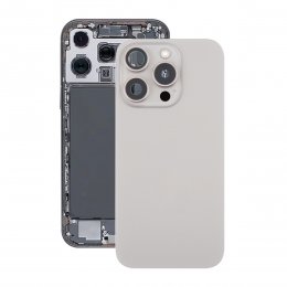 iPhone 16 Pro Max Baksida Glas Komplett OEM - Naturlig Titan