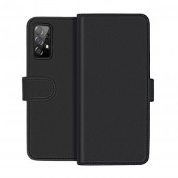 Samsung Galaxy A52 TPU Läderfodral Skal - Svart