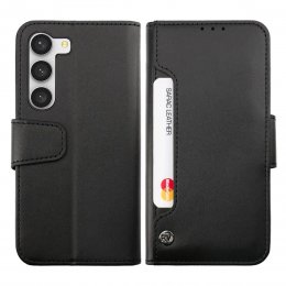 Samsung Galaxy S23 Plånboksfodral med Extra Kortfack - Svart