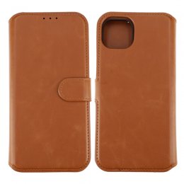 iPhone 15 Plus Plånboksfodral Magnet RV - Brun