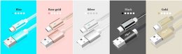 Smart USB-kabel USB-C med laddnings logo ljus - Vit/silver färg