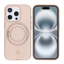 iPhone 16 Pro Max RV Skal Roterande Magnet Stativ - Brons