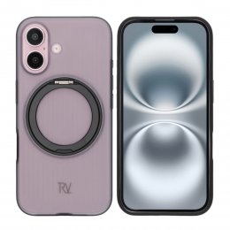 iPhone 16 RV Skal Roterande Magnet Stativ - Svart
