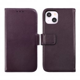 iPhone 14 Plus Plånboksfodral Läder RV - Lila
