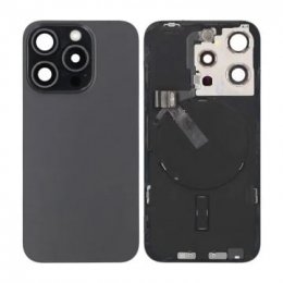 iPhone 15 Pro Baksida Glas Komplett OEM - Svart