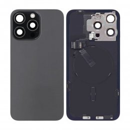 iPhone 15 Pro Max Baksida Glas Komplett OEM (Premium) - Svart