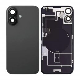 iPhone 16 Baksida Glas med smådelar - Svart