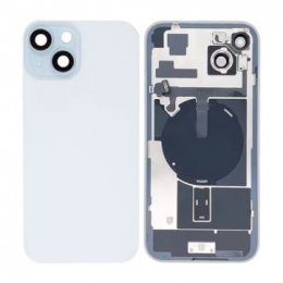 iPhone 15 Plus Back Cover Glass OEM White With NFC flex and Small Parts and bracket