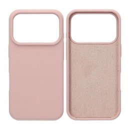 Mobilskal Mjukt Silikon för iPhone 17 Pro - Sandrosa