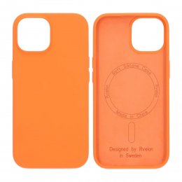 RV Mobilskal Silikon MagSafe för iPhone 15 - Orange