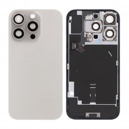 iPhone 16 Pro Baksida Glas - Naturlig Titan