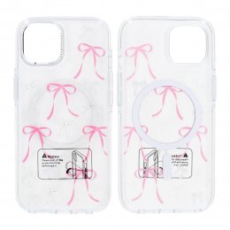 Mobilskal Magsafe till iPhone 15 - Transparent med rosett