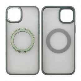 iPhone 15 Plus Skal med MagSafe Stativ RV - Grön