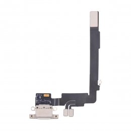 iPhone 16 Pro Laddningskontakt Flexkabel Original - Vit
