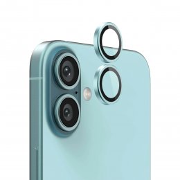 iPhone 16 Plus iPhone 16/16 Plus Lins Kameraskydd - Blå