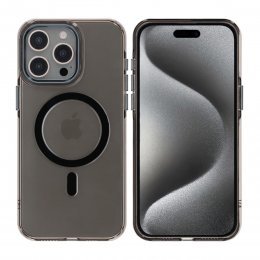 iPhone 15 Pro Mobilskal TPU med Magnet RV - Svart
