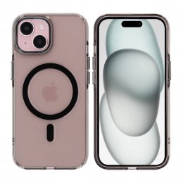 iPhone 15 Mobilskal TPU med Magnet RV - Svart