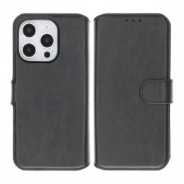 iPhone 16 Pro Plånboksfodral Magnet RV - Svart