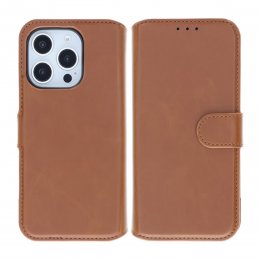 iPhone 16 Pro Plånboksfodral Magnet RV - Brun