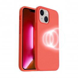 iPhone 14 Plus Silikonskal RV MagSafe - Rosa
