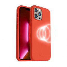 iPhone 14 Pro Max Silikonskal RV MagSafe - Rosa
