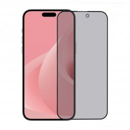 Skärmskydd iPhone 16 Pro/17 Heltäckande Privacy Härdat Glas