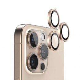 iPhone 16 Pro Max/16 Pro Lins Kameraskydd - Guld