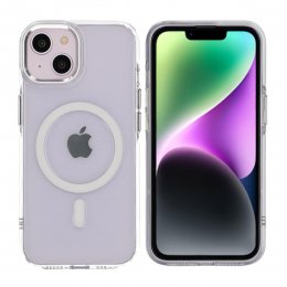 iPhone 13 iPhone 14/13 Mobilskal TPU med Magnet RV - Transparent