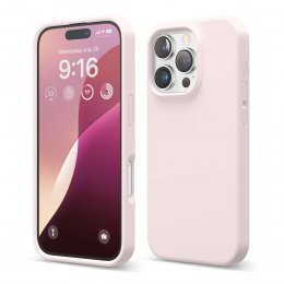 iPhone 16 Pro Mobilskal Silikon RV - Rosa