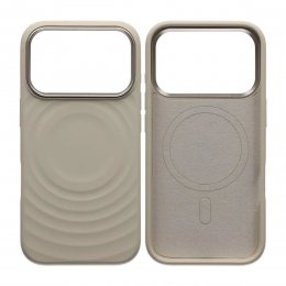 Mobilskal Silikon med Magsafe för iPhone 17 Pro - Beige