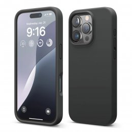 iPhone 16 Pro Max Mobilskal Silikon RV - Svart