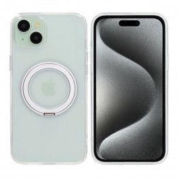 iPhone 15 Plus Mobilskal med Magsafe Stativ - Transparent