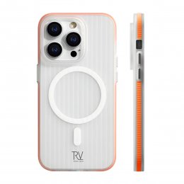 iPhone 13 Pro Mobilskal Korrugerad med Magsafe RV - Orange