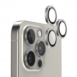 iPhone 16 Pro och 16 Pro Max Kameralins med metallram - Titan