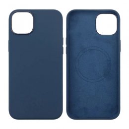 Silikonskal RV MagSafe iPhone 15 Plus - Mörkblå