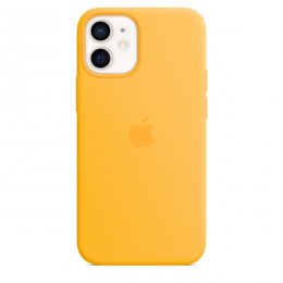 Apple iPhone 12 Mini Silikonskal med MagSafe - Solrosgul