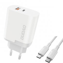 Dudao 22.5W PD QC 3.0 Adapter med USB-C Kabel