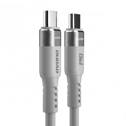 Dudao L5CMAX USB-C till USB-C datakabel 100Watt 1 meter grå