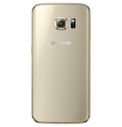Samsung Galaxy S6 baksida glas batterilucka guld original