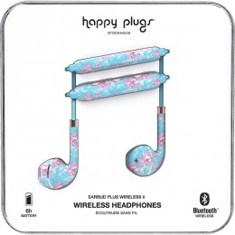 happy plugs earbuds plus wireless ii botanica exotica 7627 7350090767158