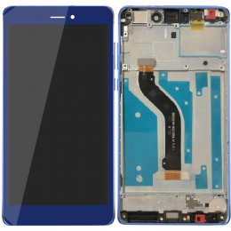 Honor 8 Lite skärm LCD med ram - Blå