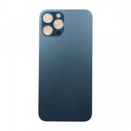 iPhone 12 Pro Baksida Glas med Självhäftande tejp Blå