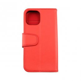 rvelon iphone 13 mini plånboksfodral TPU PU artificiellt läder 6st kortfack röd färg
