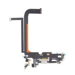 iPhone 13 Pro Max Laddkontakt med Flexkabel OEM Vit