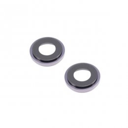 iphone 14 bak kameralinser med ram lila